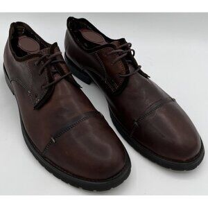 Bed Stu Volstead Mens Size 10 Oxford Cap Toe Brown Leather Dress Shoes